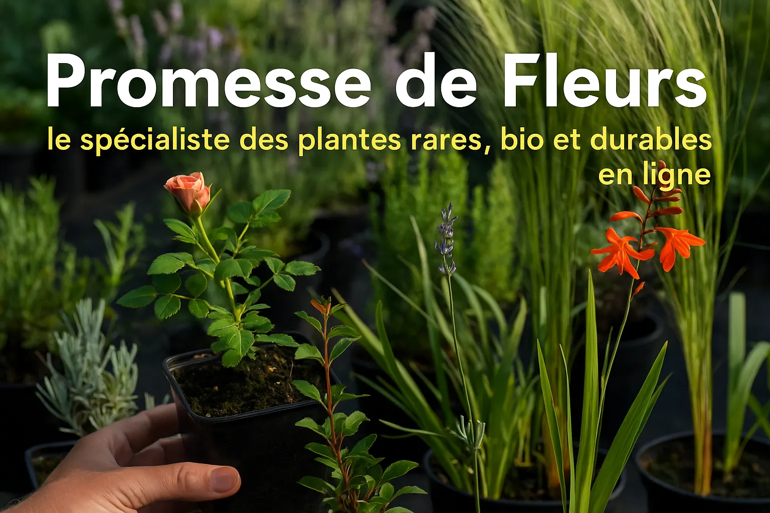 un essai de promesse de fleurs