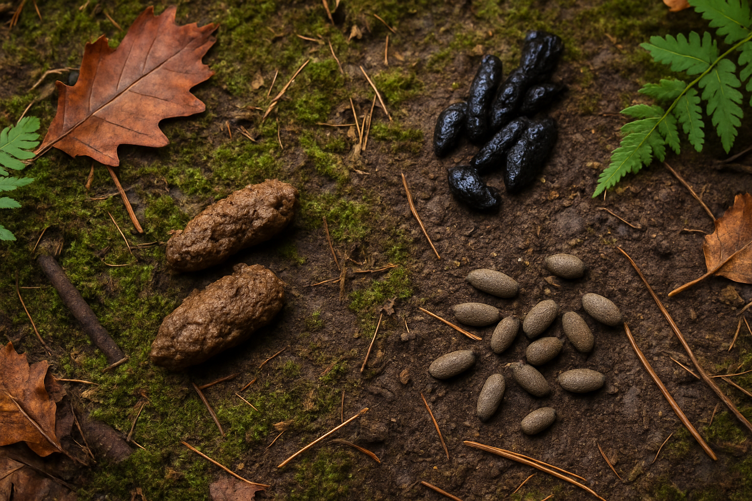 Crottes d'animaux nocturnes